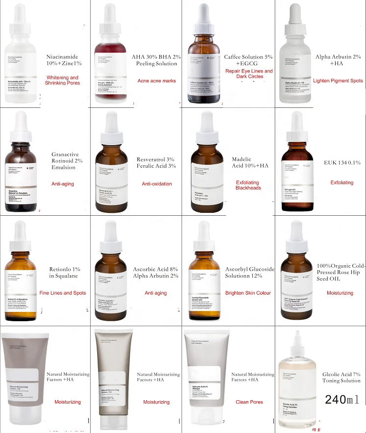 Wholesale Glycolic Private Label Whitening Hikocy AHA 30% BHA 2% Peeling Solution Skin Lightening Skin Care Serum (new)