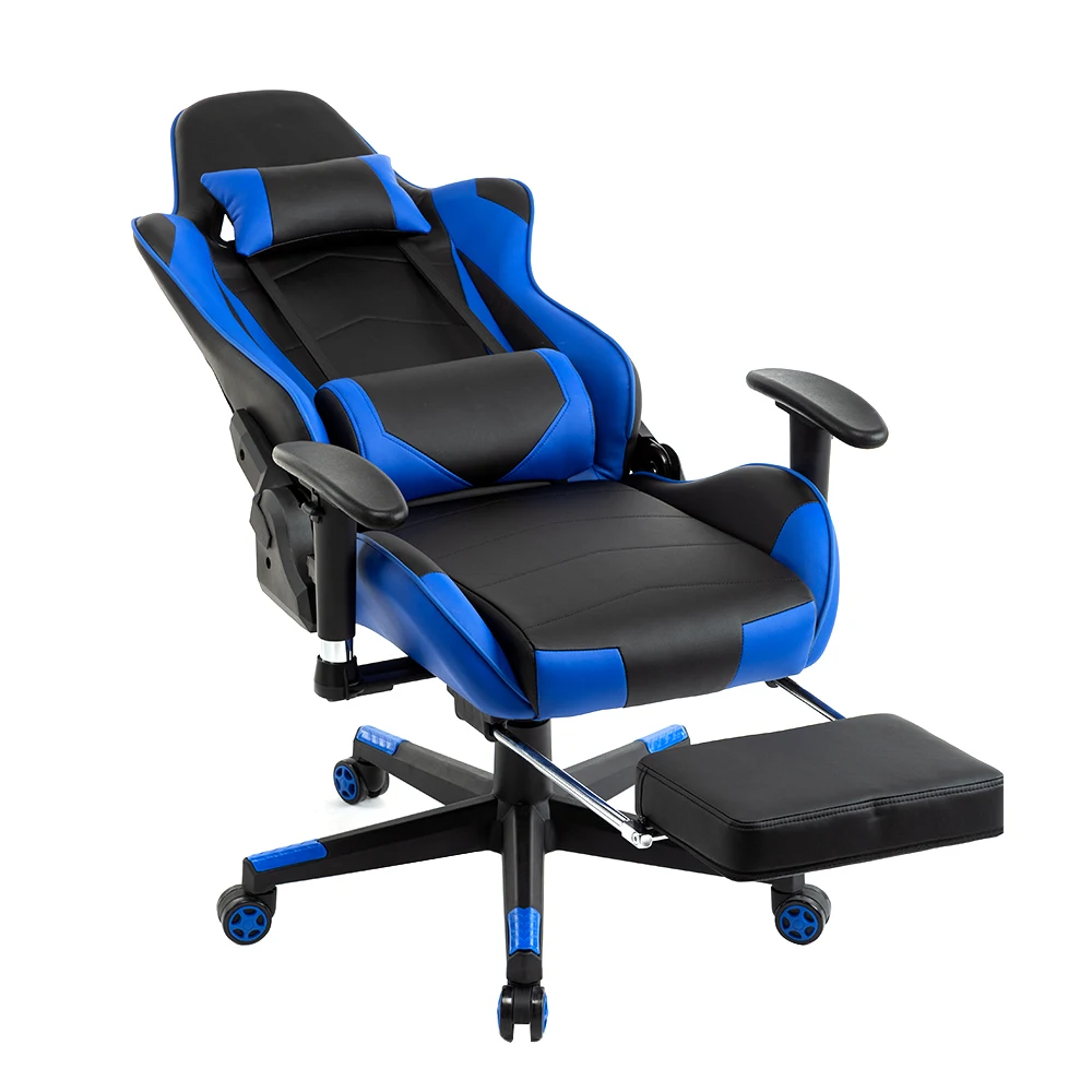 Factory Direct Sale Esport Racing Ergonomic Computer Gaming Chair 2D Silla Gamer 2021 With Footrest