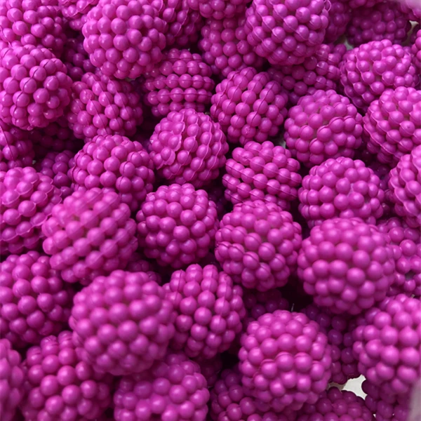 Carmine color  Various Size Fruit Ball Beads for decoration