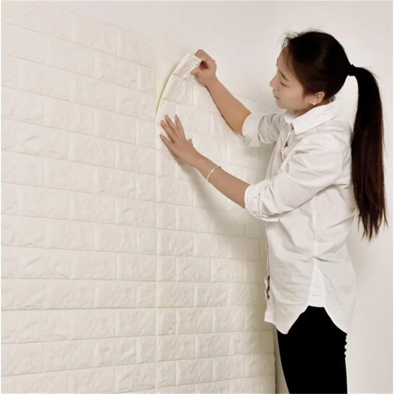 Foam Wallpaper PE * Simple Widgets Elastic Modern DIY Home Decor Brick Self Adhesive 3D 70*77*5mm Multicolor XPE Foam Matt