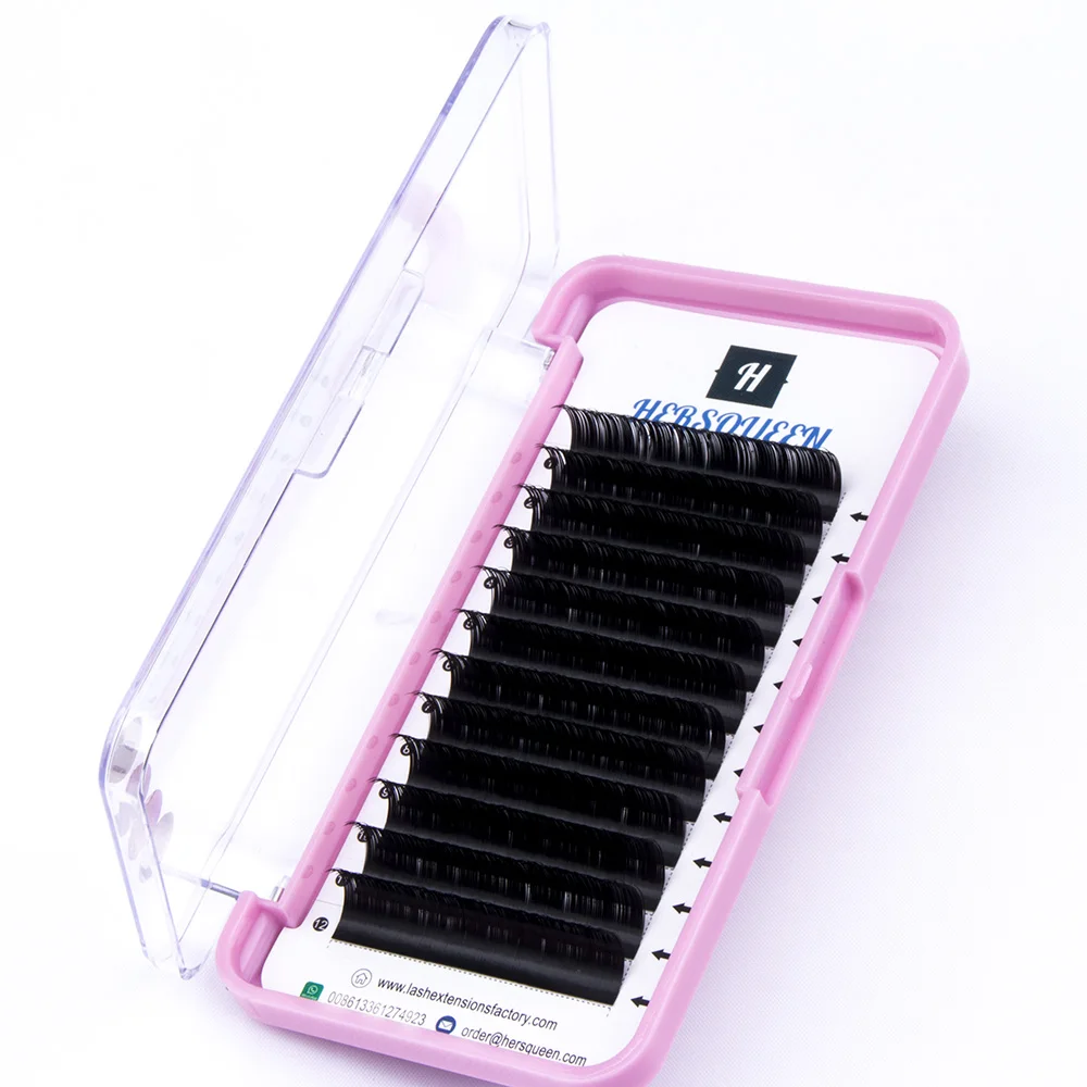 0.15 wholesale ellipse flat eyelash extension individual soft cashmere flare lashes top quality professional lashing salon use