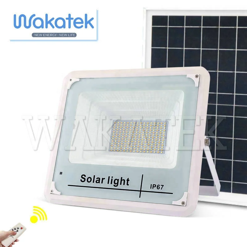  Уличные прожекторы на солнечных батареях WAKATEK светодиодное освещение 100