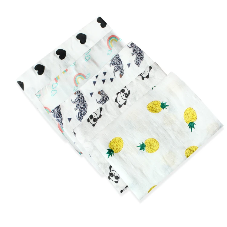 Новорожденных и детей в возрасте 2-слой бамбукового волокна и хлопка волокно муслин пеленать обертывание детское муслиновое Пеленание Одеяло