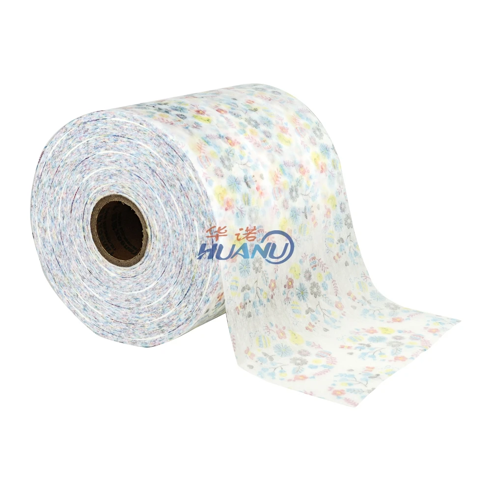 Baby diaper making raw materials wholesale non-woven hot air through cheap price top sheet non woven for diapers