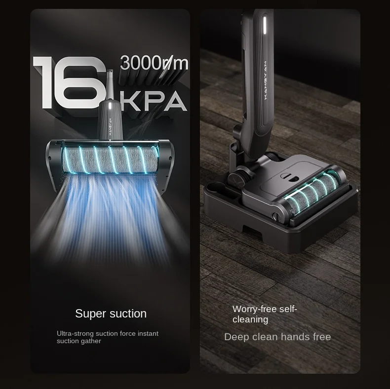Full-automatic intelligent household washing machine sweep, drag and suction-body three-in-one-cleaning sweeping mop du