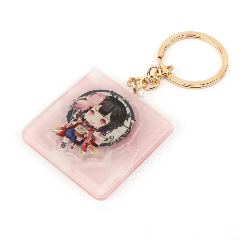 Fast Shipping Top Quality Key Chain Connector Plastic  Lighter Offset Printing Acrylic Keychain