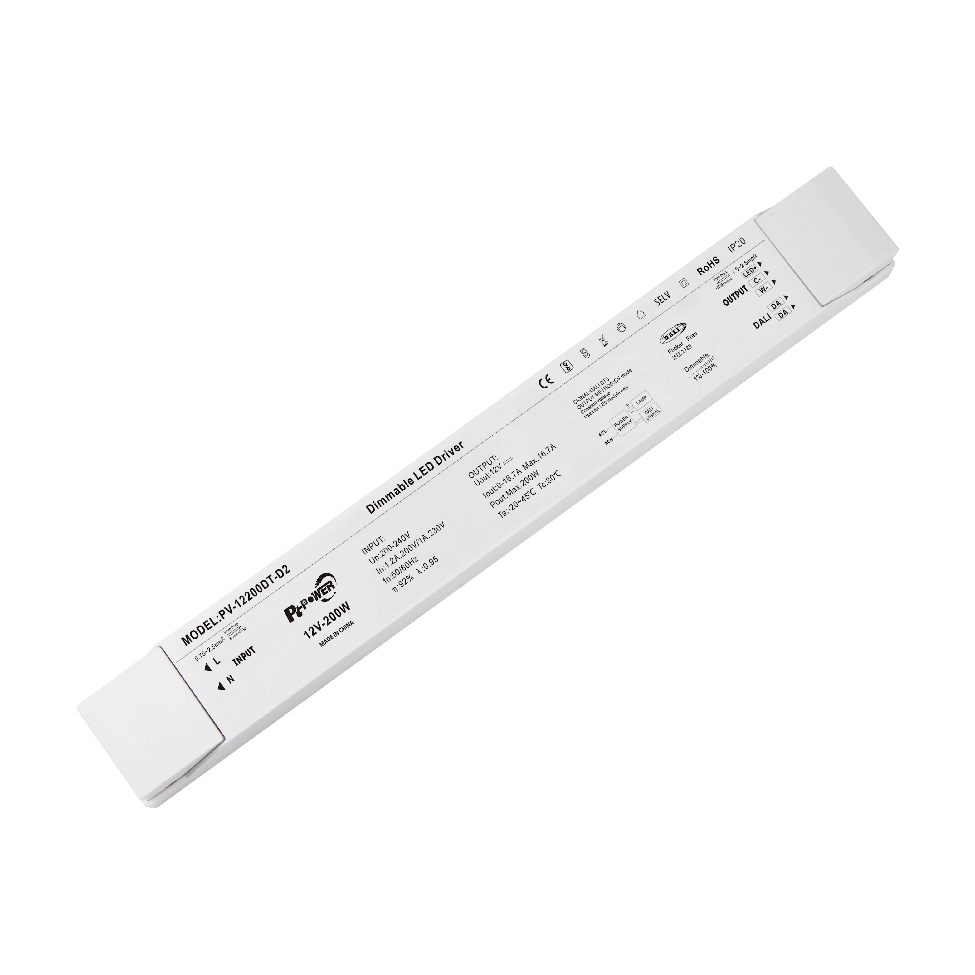 LED Lamp Power Supply DALI2 DT8 White Constant Voltage LED Light Driver