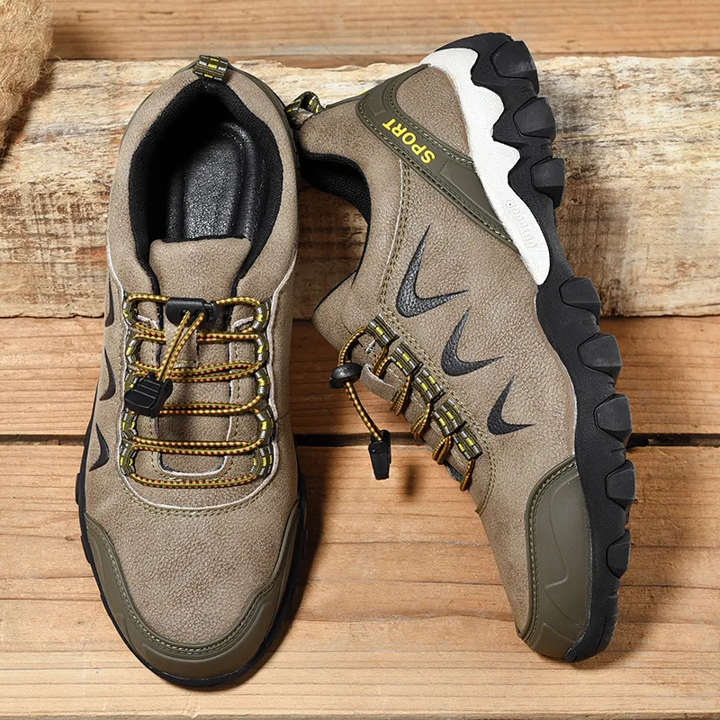 2020 wholesale new designs lace-up outdoor light weight shoes men hiking shoes