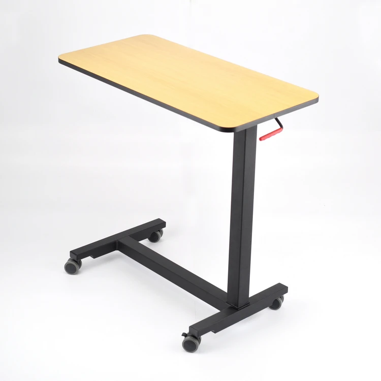 Air Spring Stepless Height Adjustment Bed Side Desk Over Bed Overbed Table For Home Use