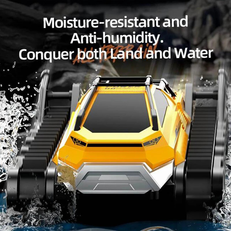 Amphibious RC Truck 2.4G Off road Waterproof Large Remote Control Car for Boys, All Terrain RC Car kids toys