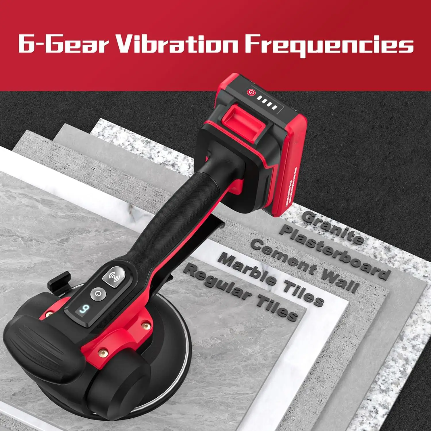 Peaktop  Tile Vibration Leveling Machine,Cordless Tile Vibration Machine Installation Tool