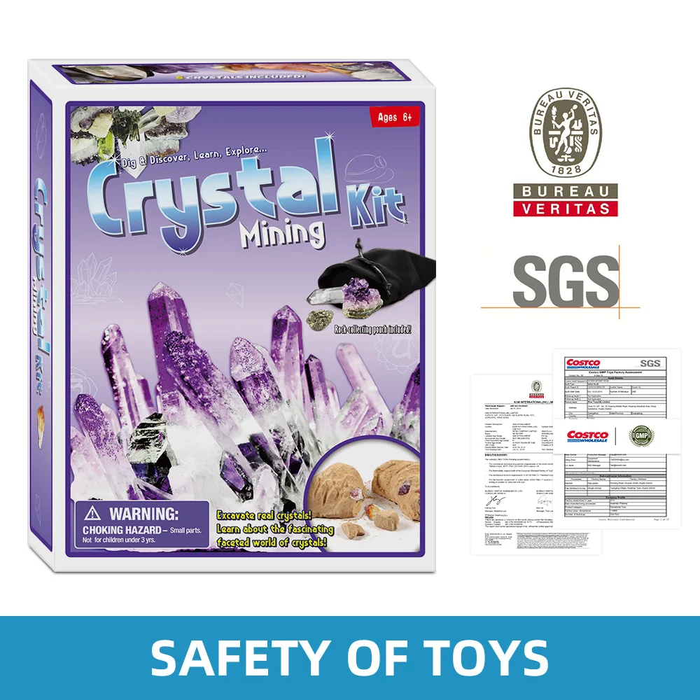 PianoPotato Excavation Kit Dig Kit NATIONAL GEOGRAPHIC Excavate Real Gems Rock Gemstone  Rocks  Minerals Crystal Dig Kit