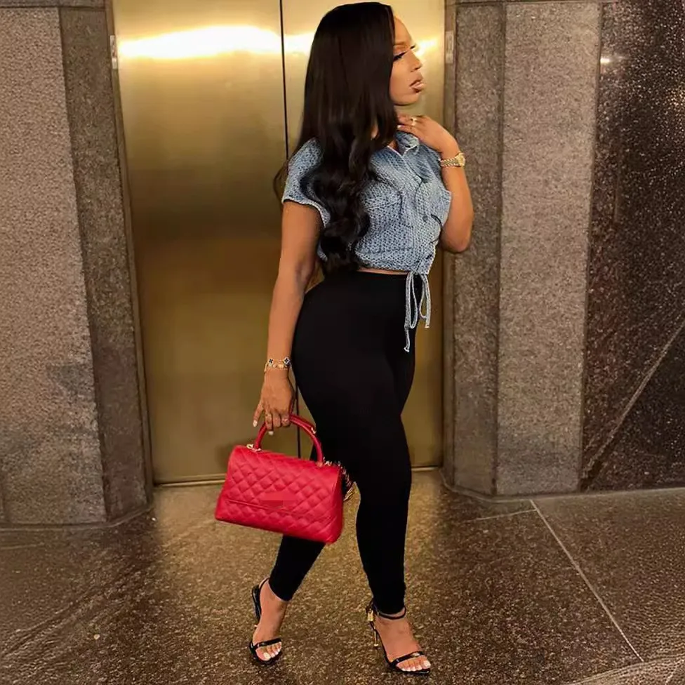 X13755C denim coats women summer fashion short sleeve tank tops