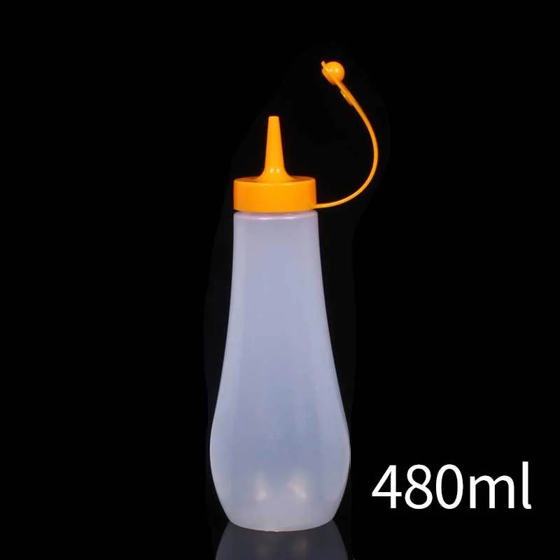 Free Sample Salad Tomato Kitchen Flavouring Sharp Nose Squeeze Bottle Plastic empty Bottle 250ml 360ml 480ml 720ml