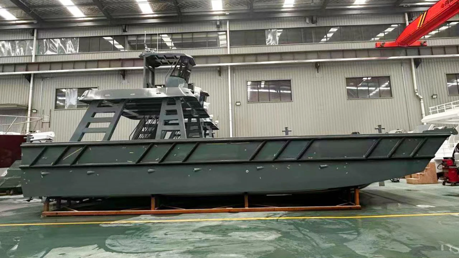 14x5m Landing Craft Double-Deck Cockpit working boat Barge for sale