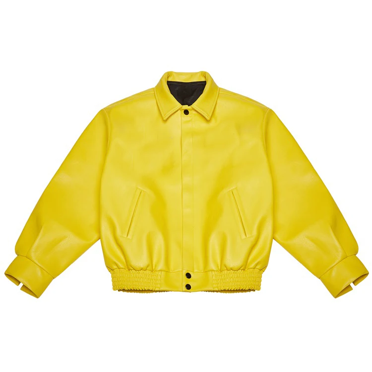 CW03-Custom hip hop embroidery logo pu leather plus size baseball bomber varsity jacket for men