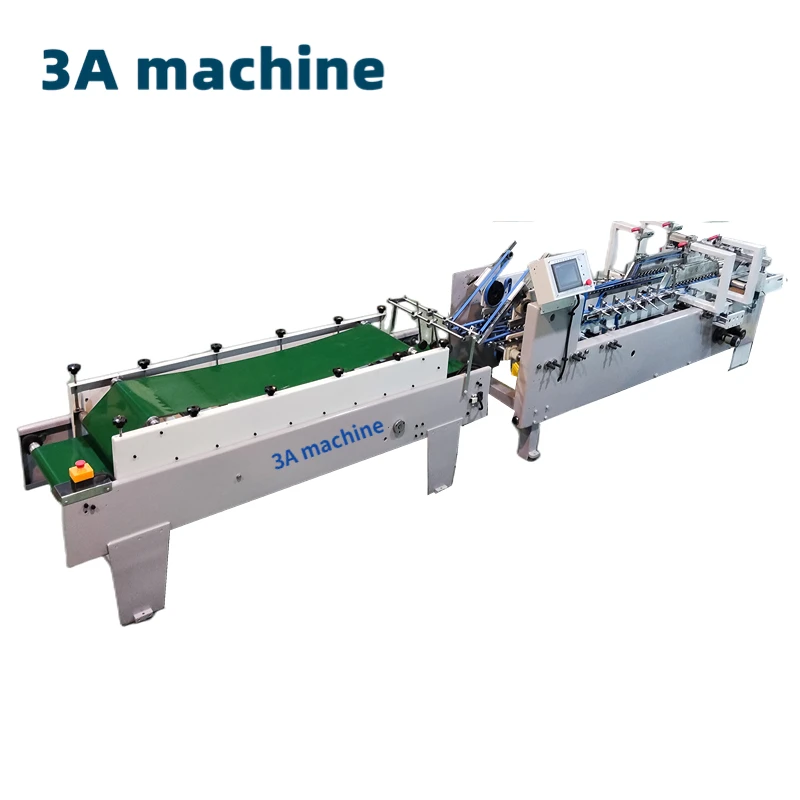 3ACQ^580Dcorrugated flexo folder gluer box machine parts automatic gluer folder machine parts fold and glue machine parts