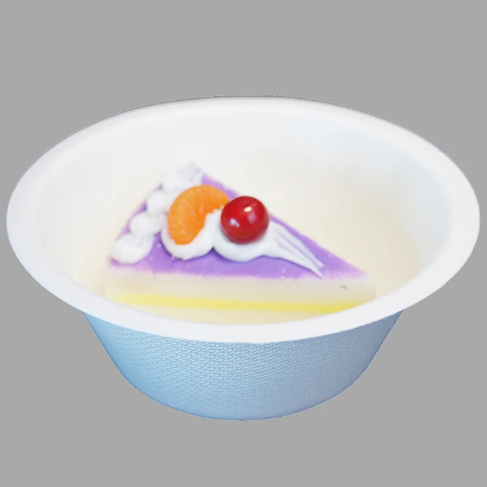 
11oz 300ml volume 100% disposable sugarcane pulp white paper salad coconut bowl 