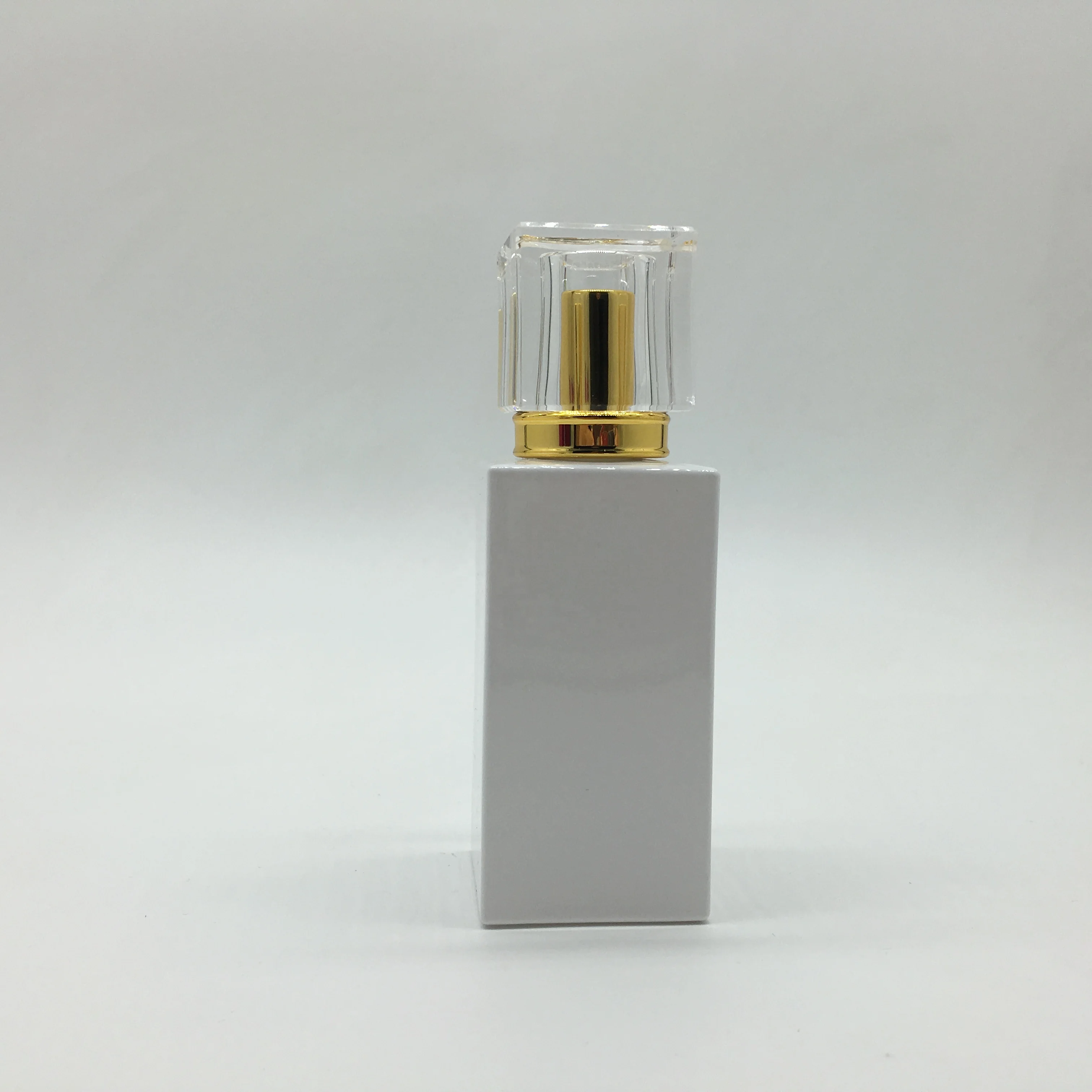 luxury perfume 20ml 30ml 50ml square refillable glass perfume spray bottle