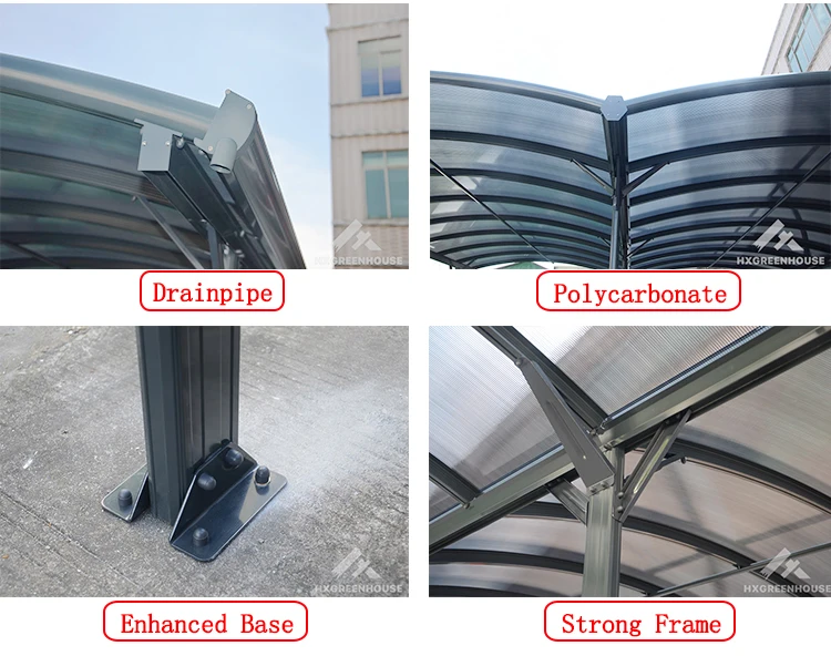 Canvas garages canopies outdoor patio awning aluminium frame carport