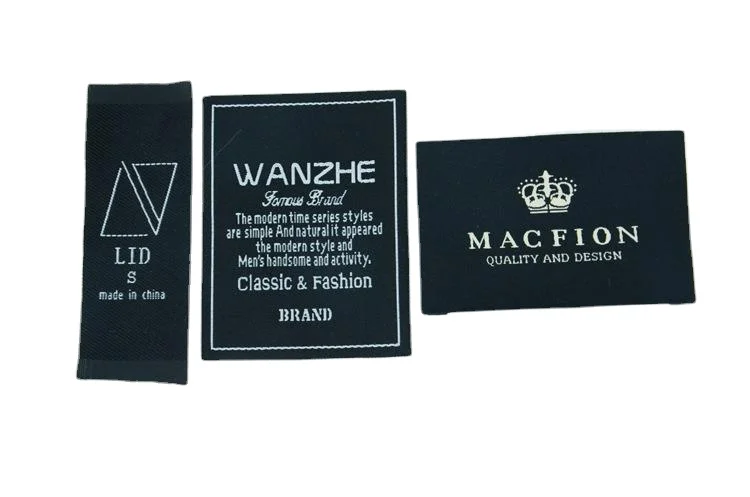 Бирки для одежды, моющиеся этикетки для одежды, тканые этикетки на заказ для одежды, брендовые этикетки с логотипом, тканые бирки