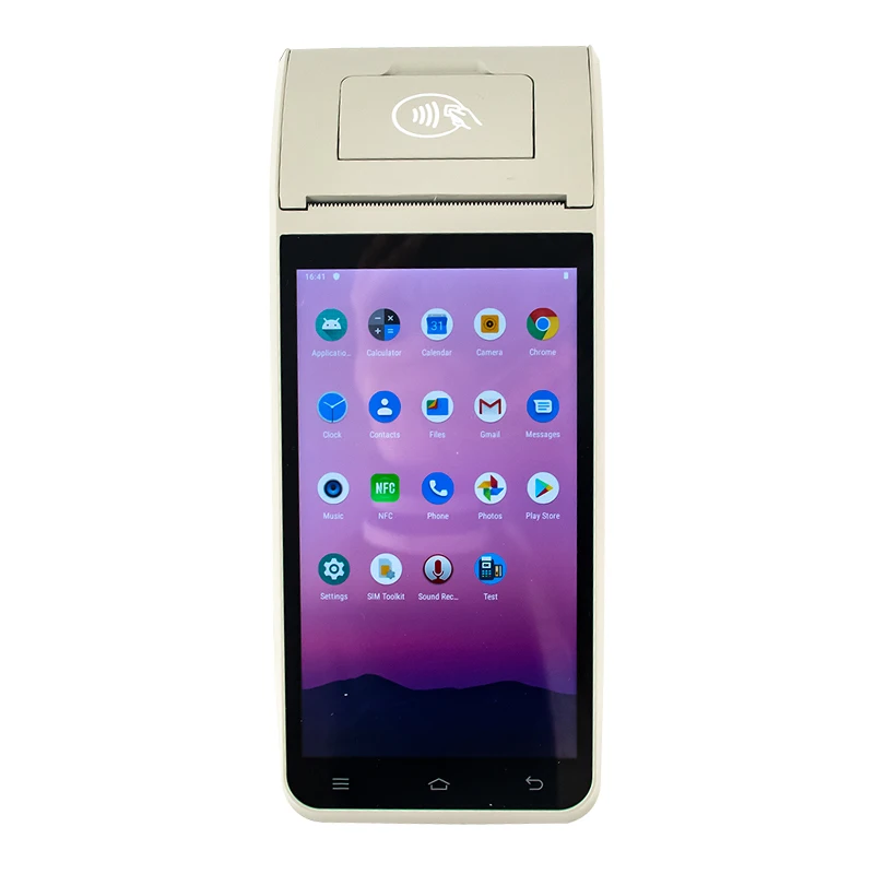 Hot selling Pda Pos Android 11 Handheld Device Pos Terminal Built in battery 58mm  Thermal Printer