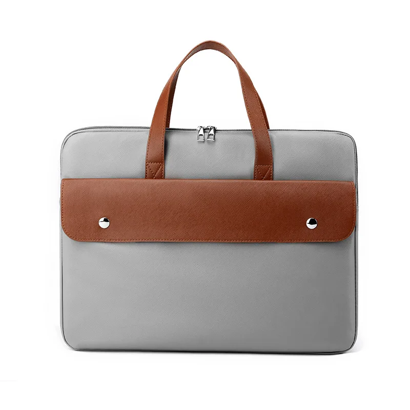 New arrival 14 inch 15.6 inch high quality luxury Men PU leather Briefcase travel business laptop bag document bag