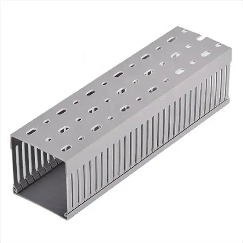 Low Price 40*40mm Slotted Type Electrical Plastic Pvc Cable Trunk Wiring Duct
