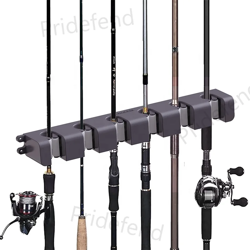 Fishing Rod Holder for Garage Fishing Pole Rack Fishing Rod Storage Wall Mount Rack