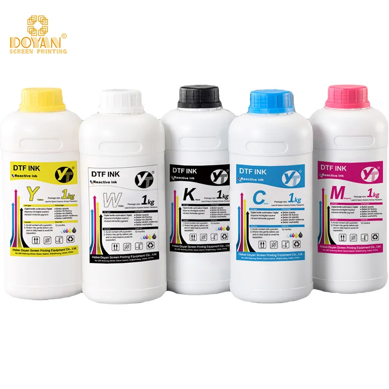 High quality 1000ml DTF white ink DTF pigment ink for Epson L1800 I3200 XP600 4720 print head