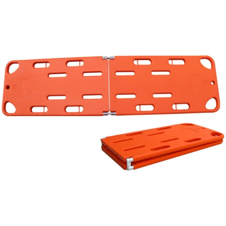 Water hospital medical rescue 2 folding spinal board spine stretchers for patient injured transport