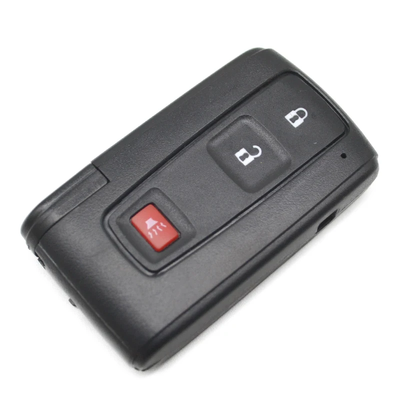 Car key housing shell case 2/3buttons for Toyota Corolla Verso Prius smart key fob replacement cover with key blade
