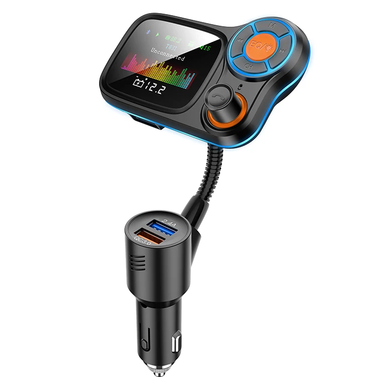 Car Mp3 Player BT Wireless Hands Free Car Kit FM Transmitter BT50.USB Charger LCD Monitor Car FM Modulator