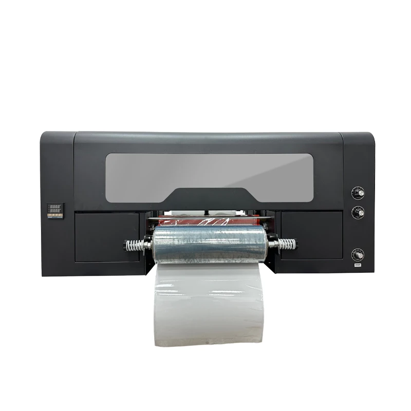 A3 12 inch 30cM 30 cm 3 4 heads i3200 roll to roll UV DTF Sticker printing printer with laminator UV  Stickers Printer