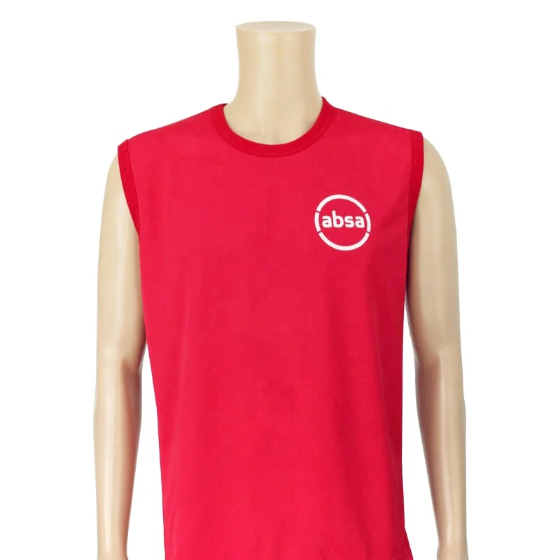 
custom logo cheap 100% polyester Pique mesh vest for promotion 