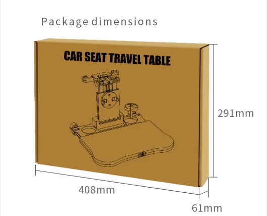 Adjustable Car Food Table Cup Holder Tray Fits Most Vehicles