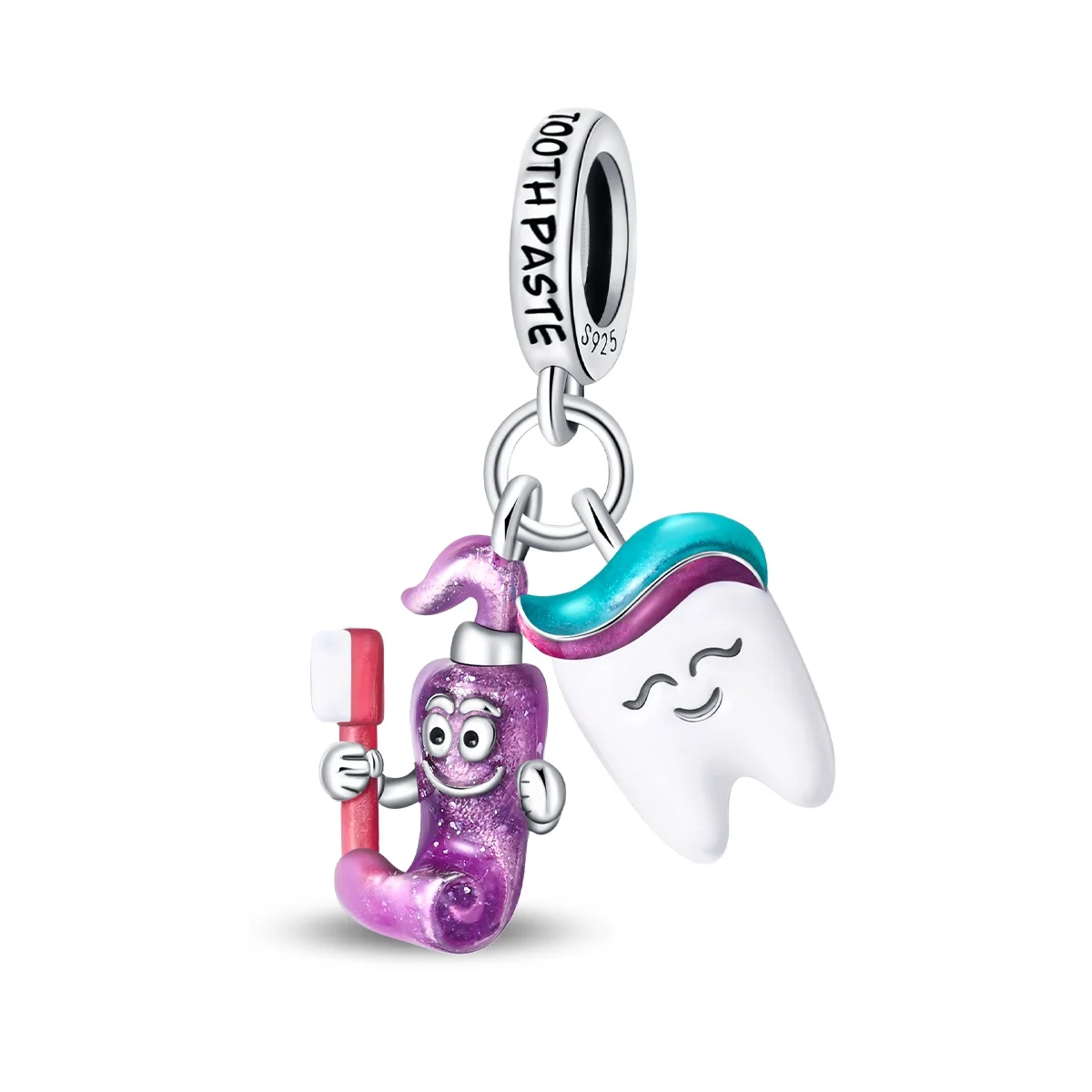 New S925 Sterling Silver charm bead Medical Kit Dental Virus Nurse Capsule Medical Series Pendant charm DIY Bracelet for women