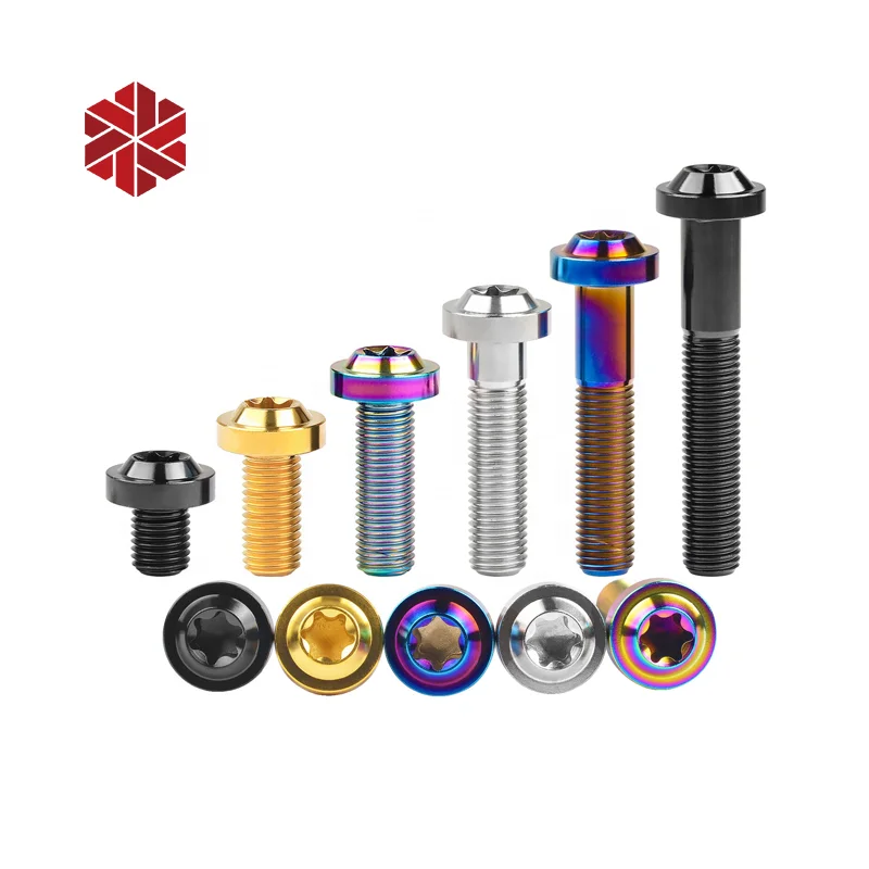 Titanium Bolt M5x8 10 12 15 18 20 25 30 35 40 45 50mm Gr5 Titanium Screw Ti Bolt For Bike Motorcycle