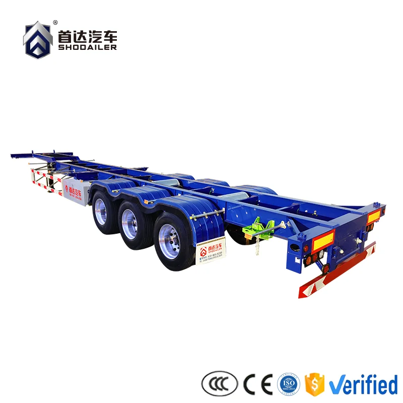 aluminum 40ft container trailer container trailer carrier transporter car trailer for container