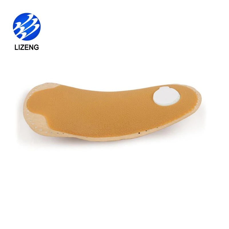 Plantar Fasciitis 3/4 Genuine Leather Insoles For Shoes