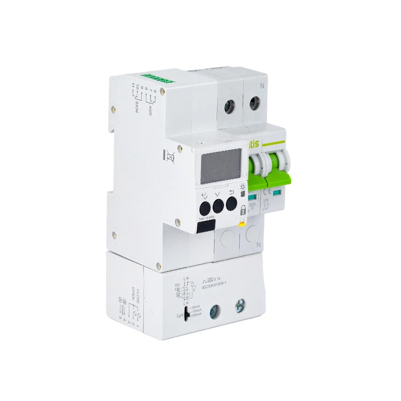 Matis 2019 New Technology MT61SR 2G 3G gprs wifi energy meter smart breaker with earth leakage protection