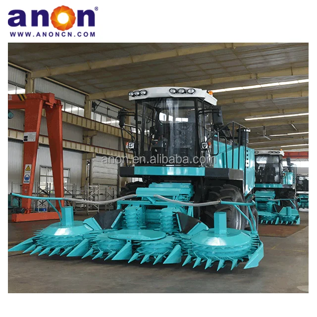 ANON double rows corn stalk silage forage harvester maize harvester silage forage silage harvesting machine for corn