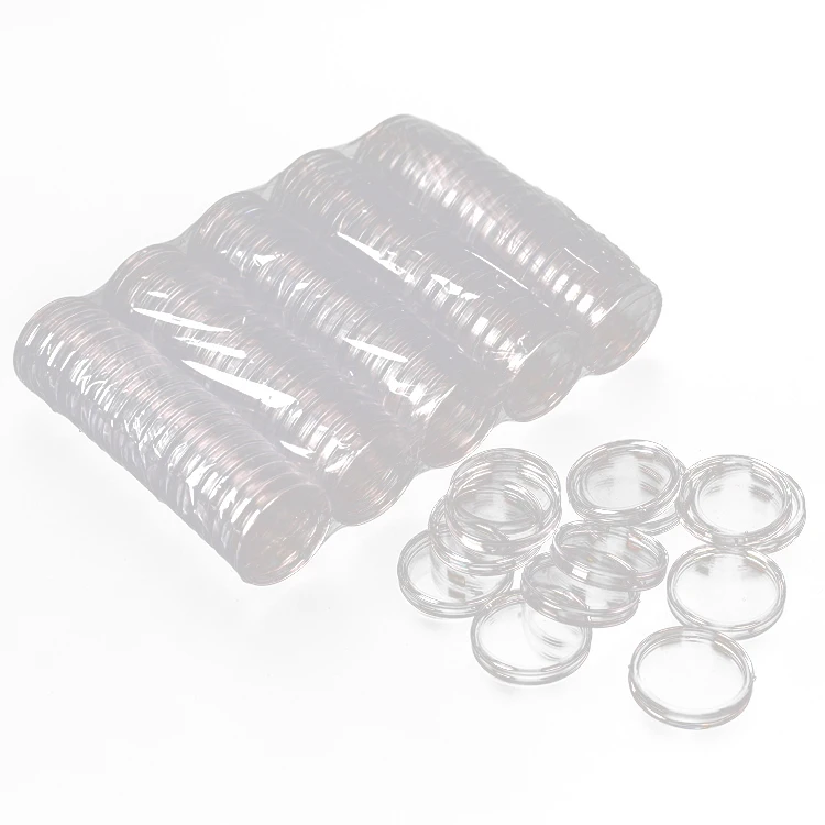 Low Price 33mm Commemorative PS Clear Holder Plastic Capsules Display Box Coin
