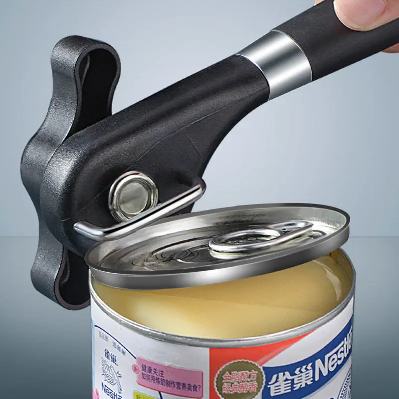 Safe Cut Smooth Can Opener - Handheld Manual Box Opener Ergonomic Food Grade Bottle Opener