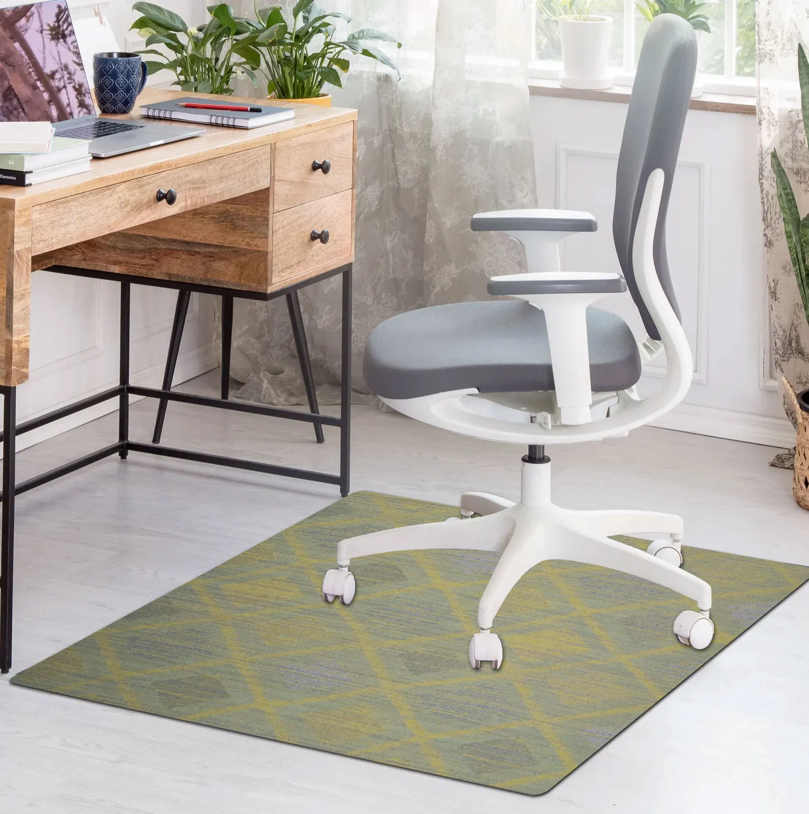 Rectangular Office Chair Mat for Carpets, floor protection mat office chair