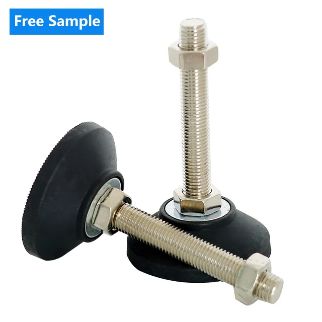 Nylon Base Dia 40mm Screw Length 50mm Factory Adjustable Feet Leveling Feet Conveyor Adjustable Feet M10 Furniture Legs