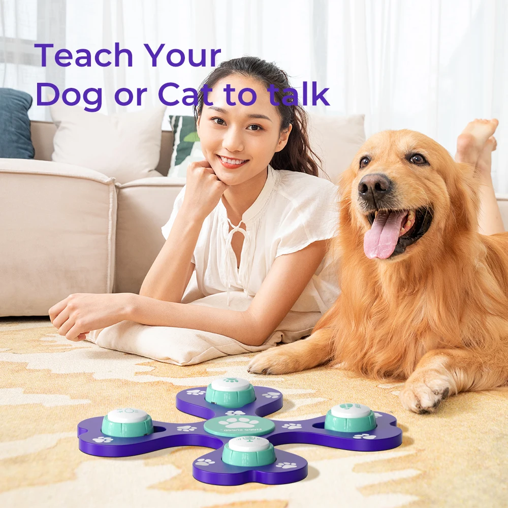 Shenzhen manufacturer 10s/20s/30s recordable dog training buttons talking pet dog buttons for communication