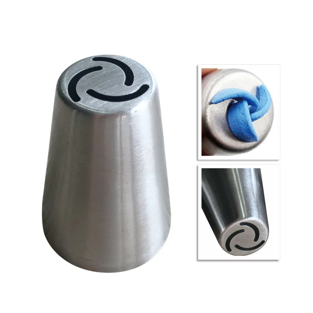 AK 17pcs Russian Icing Piping Nozzles Tulip Stainless Steel Pastry Tips Cupcake Decorations for Bakery Kitchenware