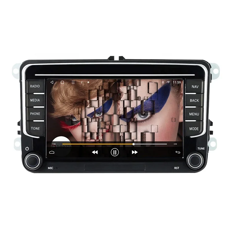 Plug and Play 7 inch Android 4 64 Car Stereo Octa Core IPS for VW PQ Universal Car