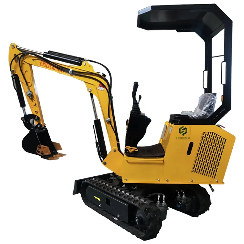 E.P High Quality Free Shipping EPA CE Best Towable Backhoe Gasoline Engine Earth-Moving Machinery 1 Ton Small Digging Equipment